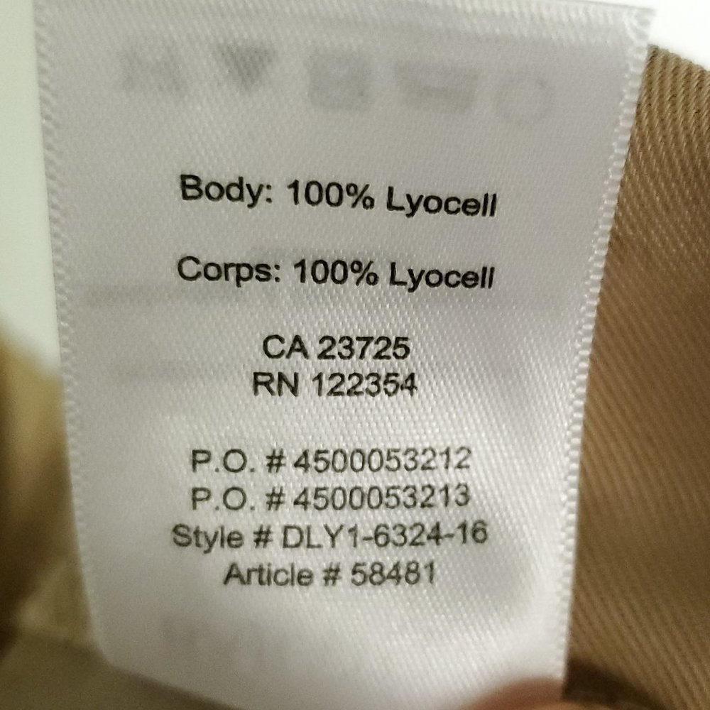 Aritzia Babaton Cohen Japanese Crepe Dress Pants Women's Size 10 Beige Khaki - Picture 10 of 14